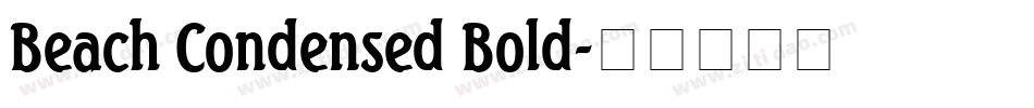 Beach Condensed Bold字体转换